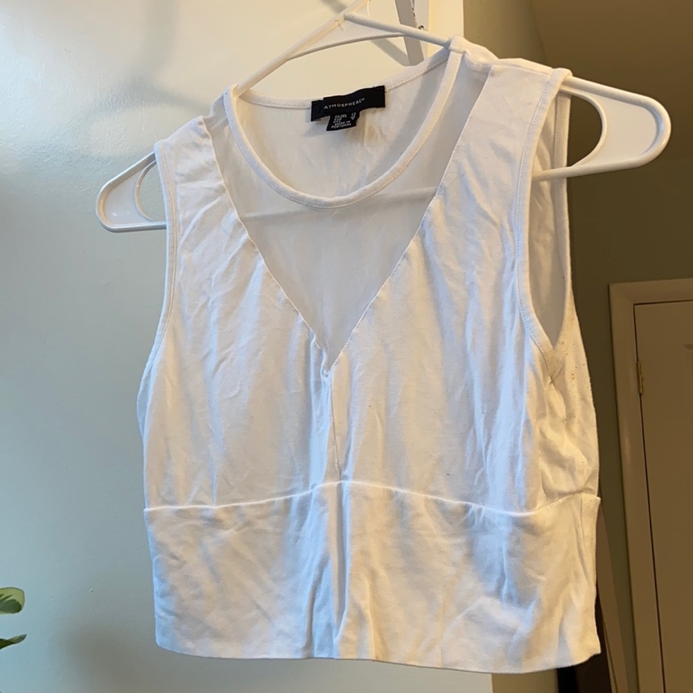 Forever 21 white crop top
